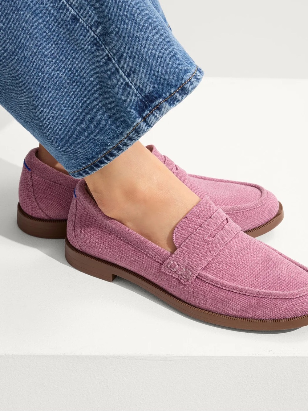 Rothy’s Pink Casual Penny Loafers
